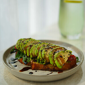 Avocado Toast With Balsmic Reduction