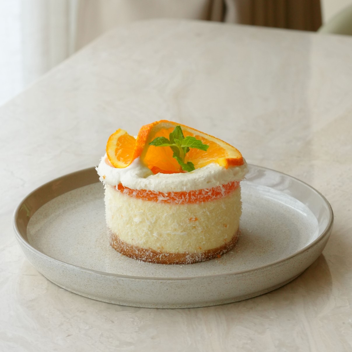 Orange Coconut Cheesecake