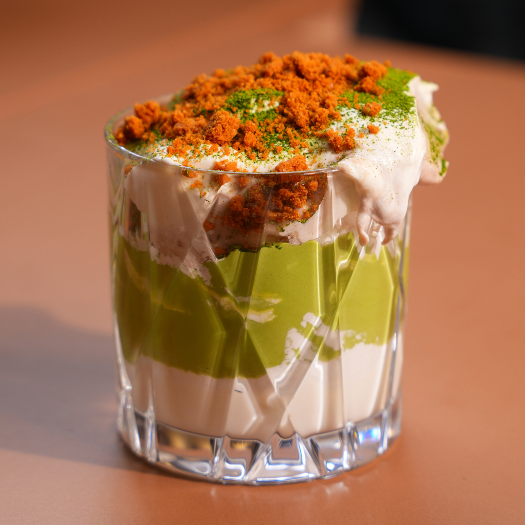 Banana Matcha Pudding